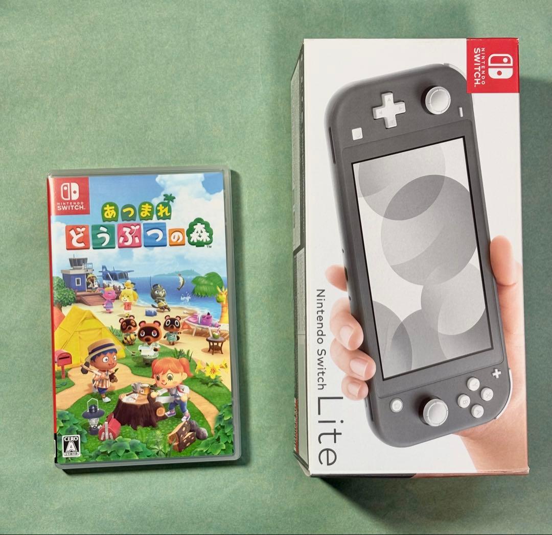 【ほぼ未使用】Nintendo Switch lite グレー スイッチライト