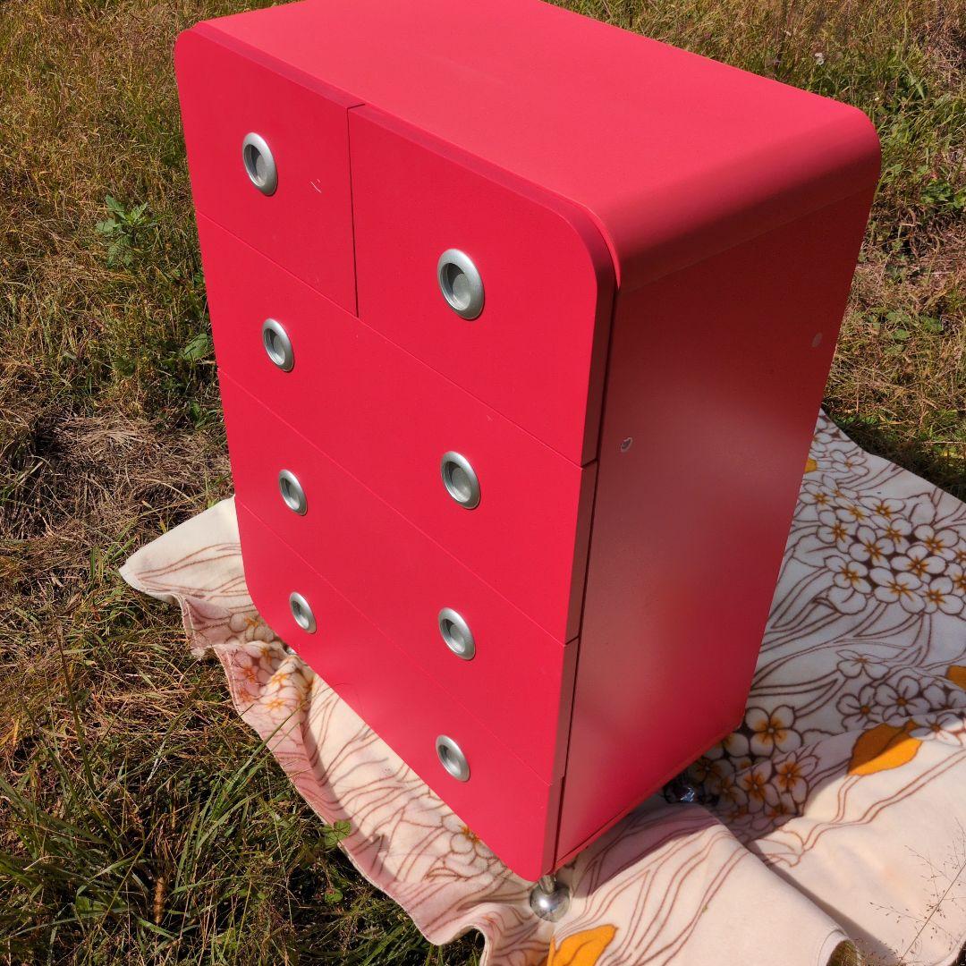 昭和レトロ チェスト 脚付き 引出し 収納 キャビネット ポップ 店舗 カフェ