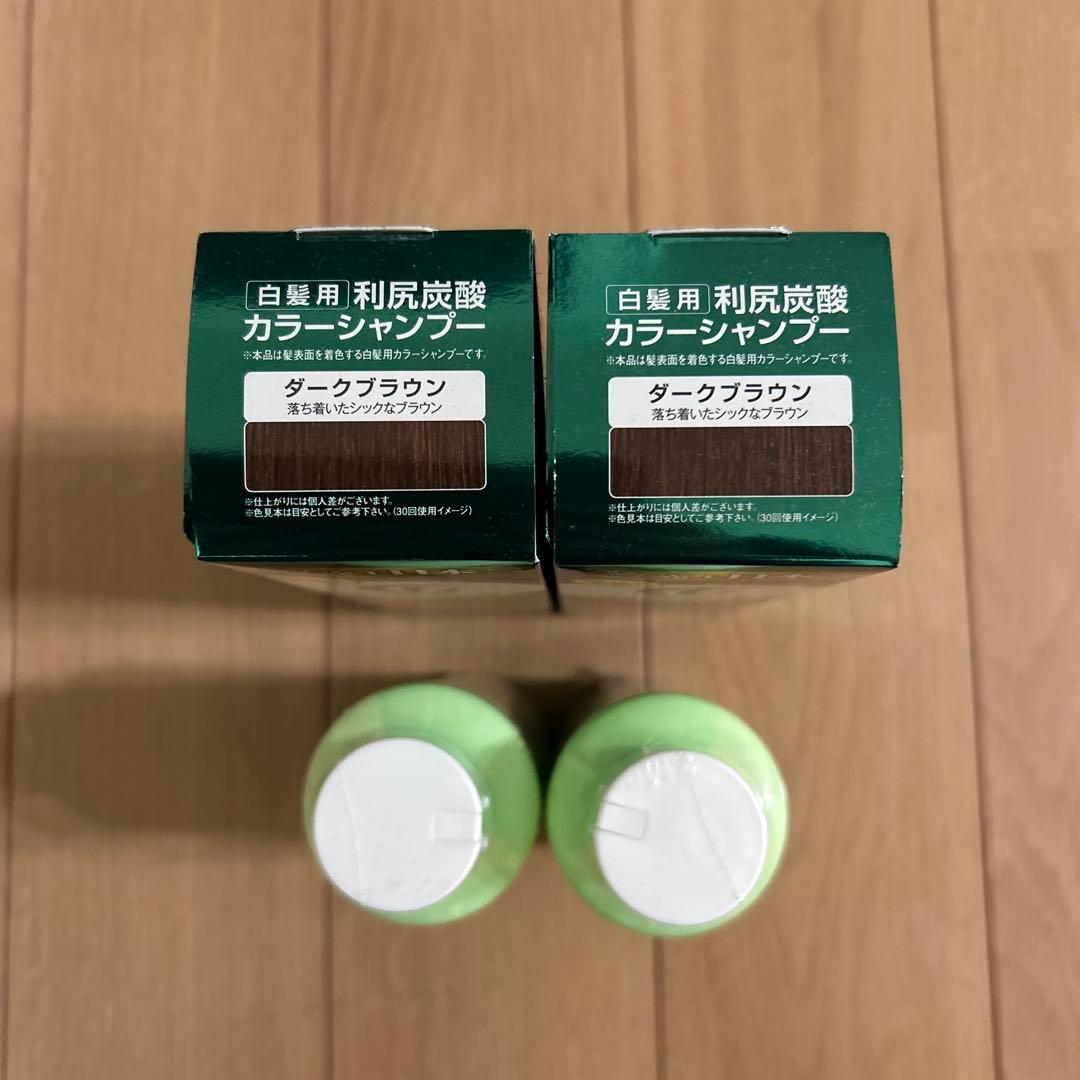 利尻炭酸カラーシャンプー ＆利尻ケアカラーコンディショナー 各2本セット【新品】
