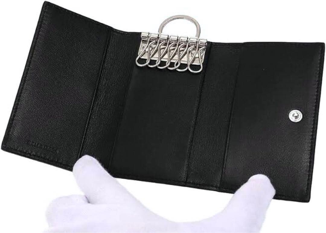 ◆新品◆BALENCIAGA◆6連キーケース◆レザー◆ロゴ入り◆男女兼用