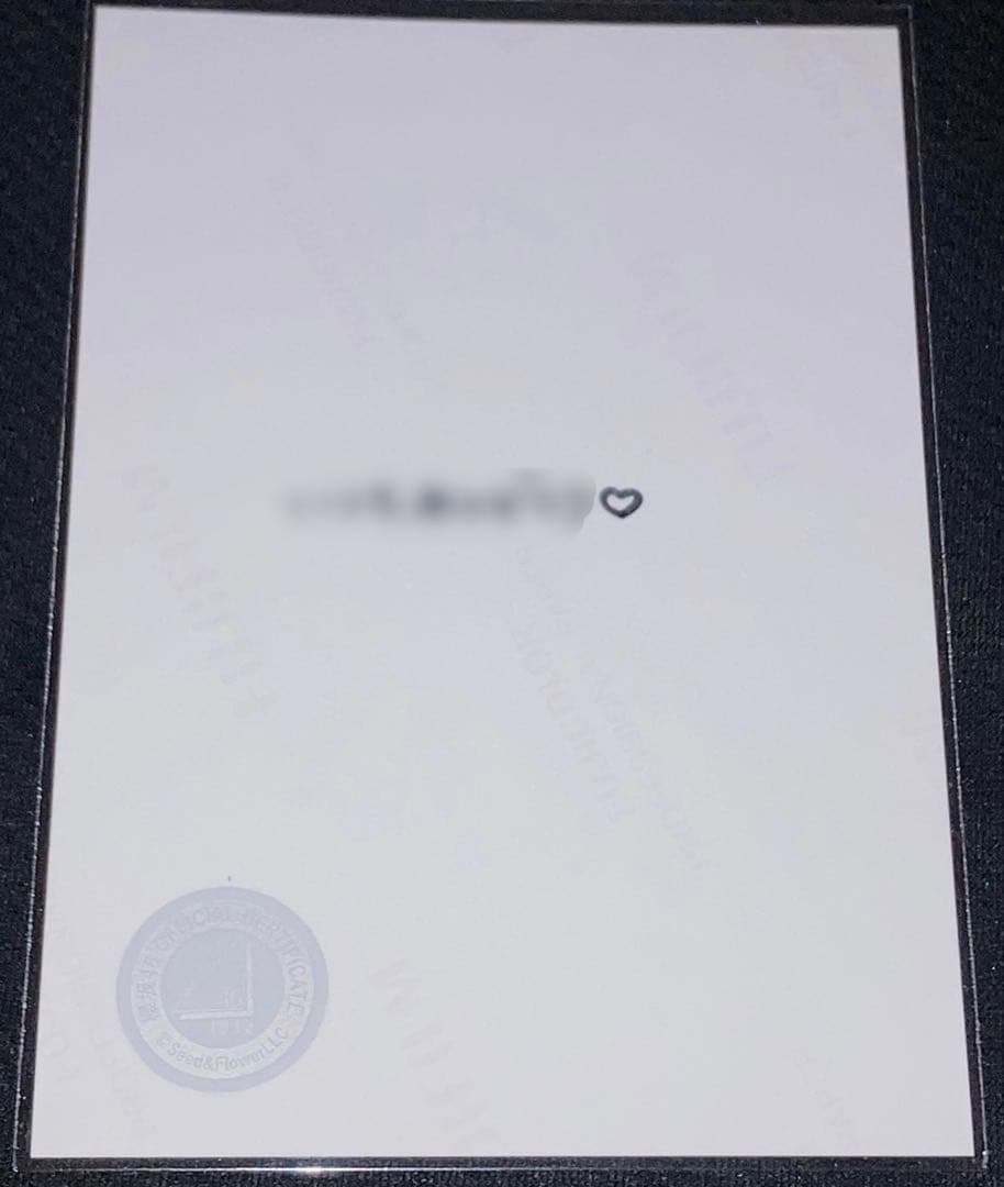 山川宇衣　直筆サイン入り生写真(2025年サンタ衣装) ヒキ　<自引き>