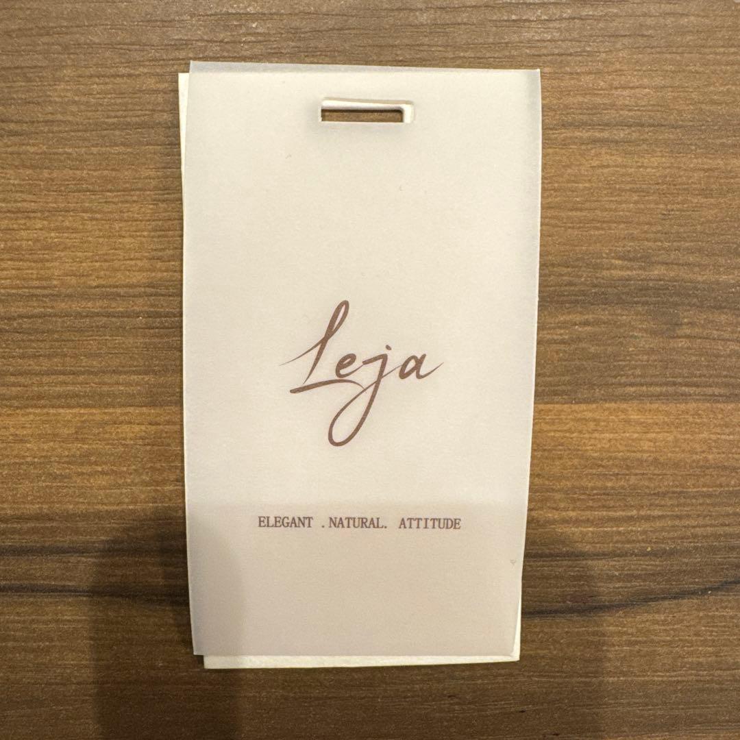 Leja チュールパイピングリーフベルトAラインドレス