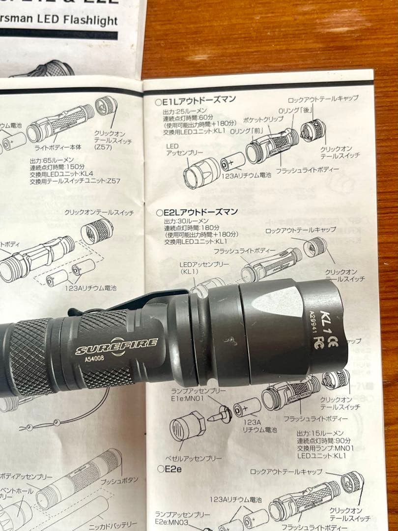 SUREFIRE アウトドアーズマン、中古