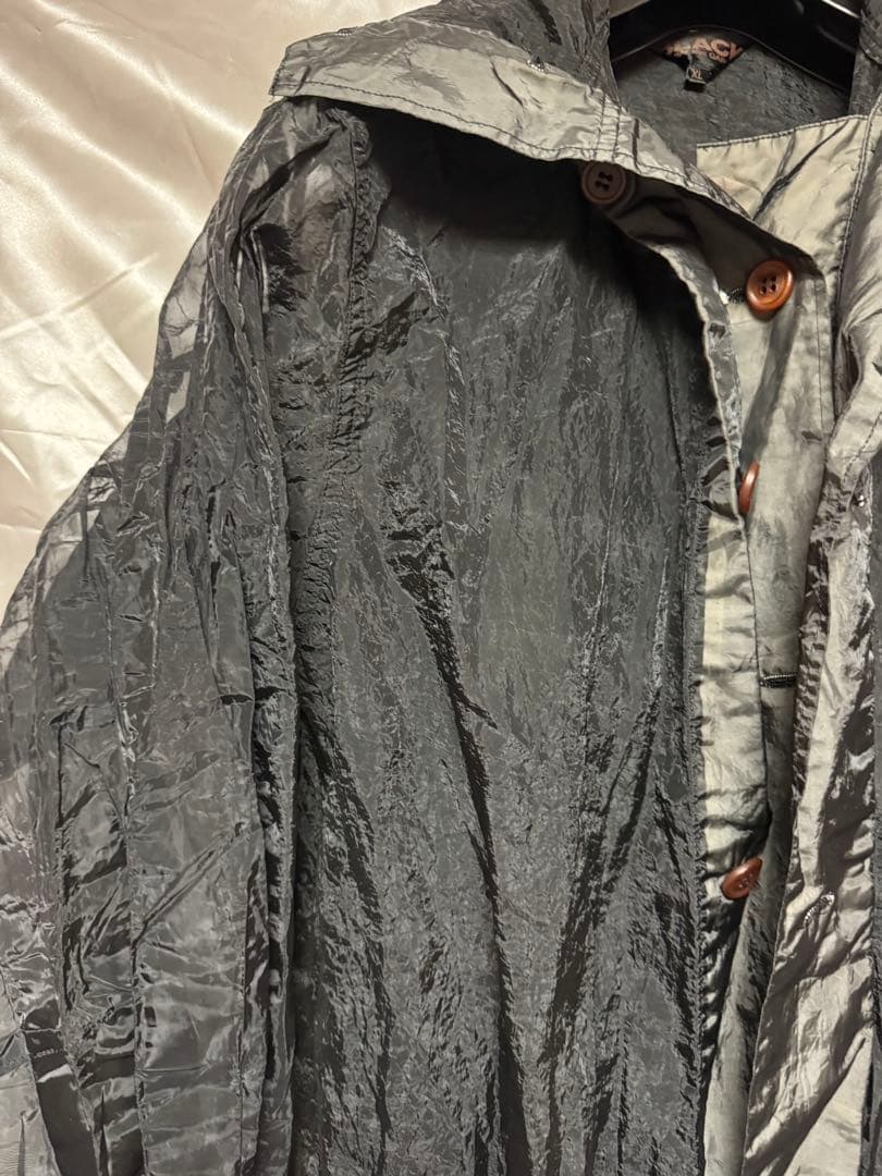 BLACK COMME des GARCONS シースルーモッズコート　XL