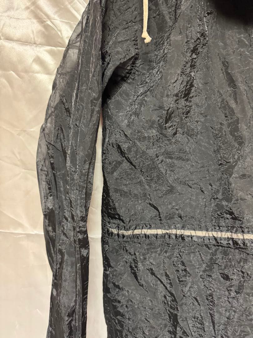 BLACK COMME des GARCONS シースルーモッズコート　XL