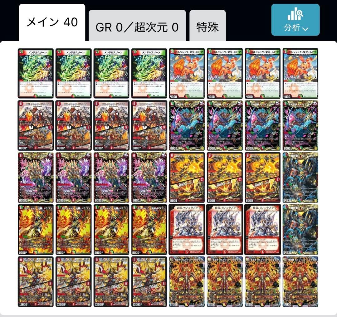 デュエマ　赤緑ボルシャック