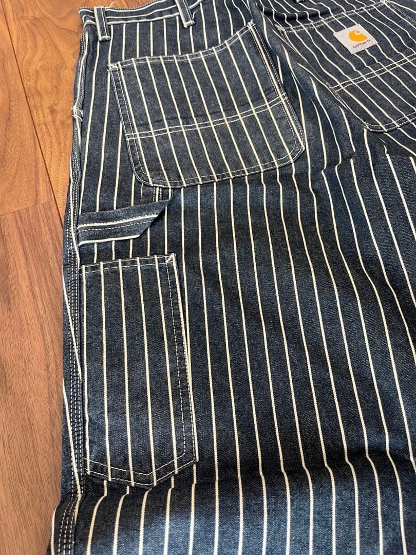 Carhartt WIP ヒッコリー ワークパンツ W32 ストライプ