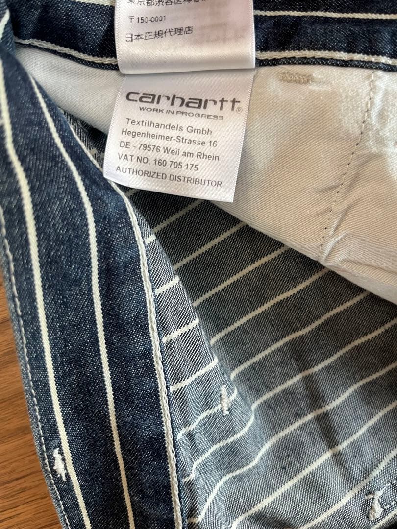 Carhartt WIP ヒッコリー ワークパンツ W32 ストライプ