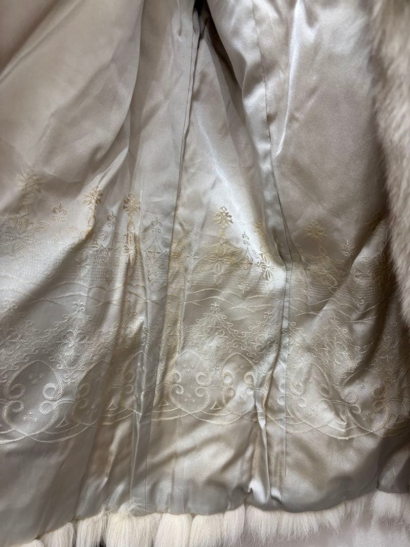 【鑑定済】サガフォックス 金サガ ファーコート 白