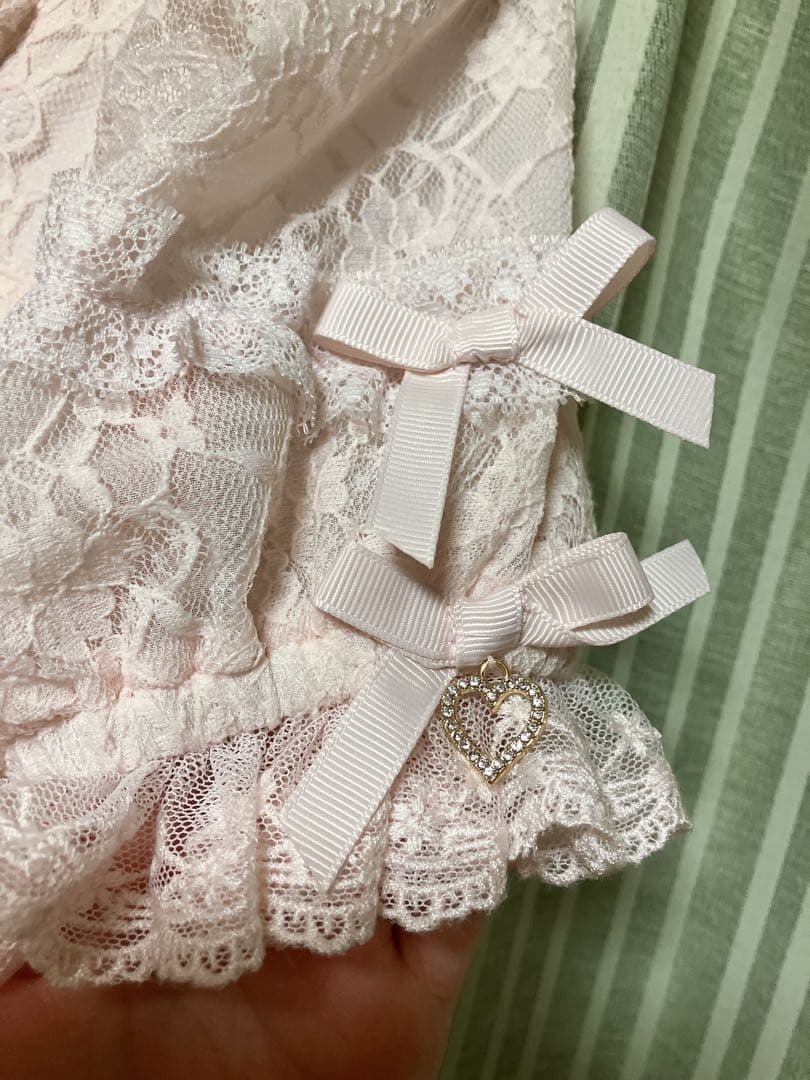 【完売品】LIZ LISA ダブルレースアップリボンワンピース ピンク♡