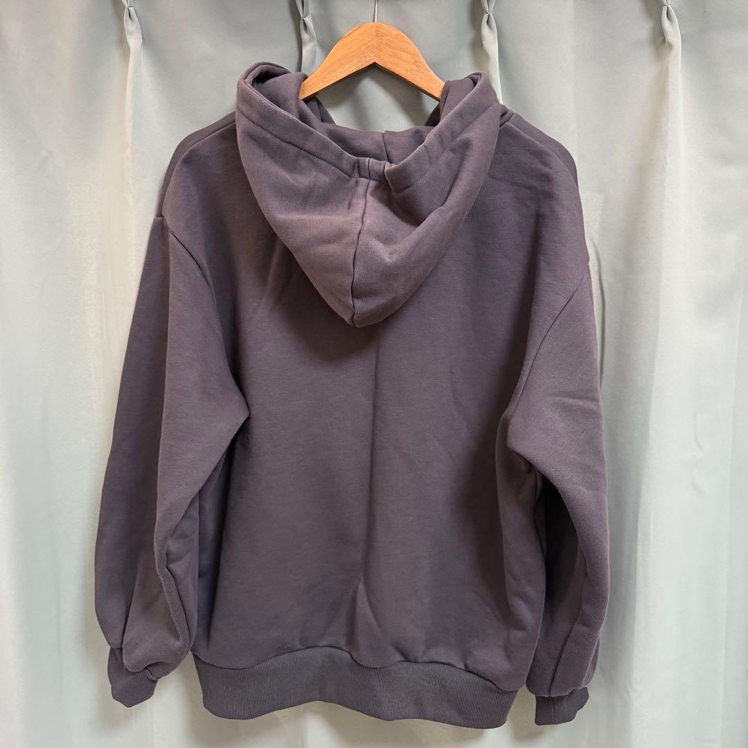 rosemuse 3d logo zip hoodie チャコール