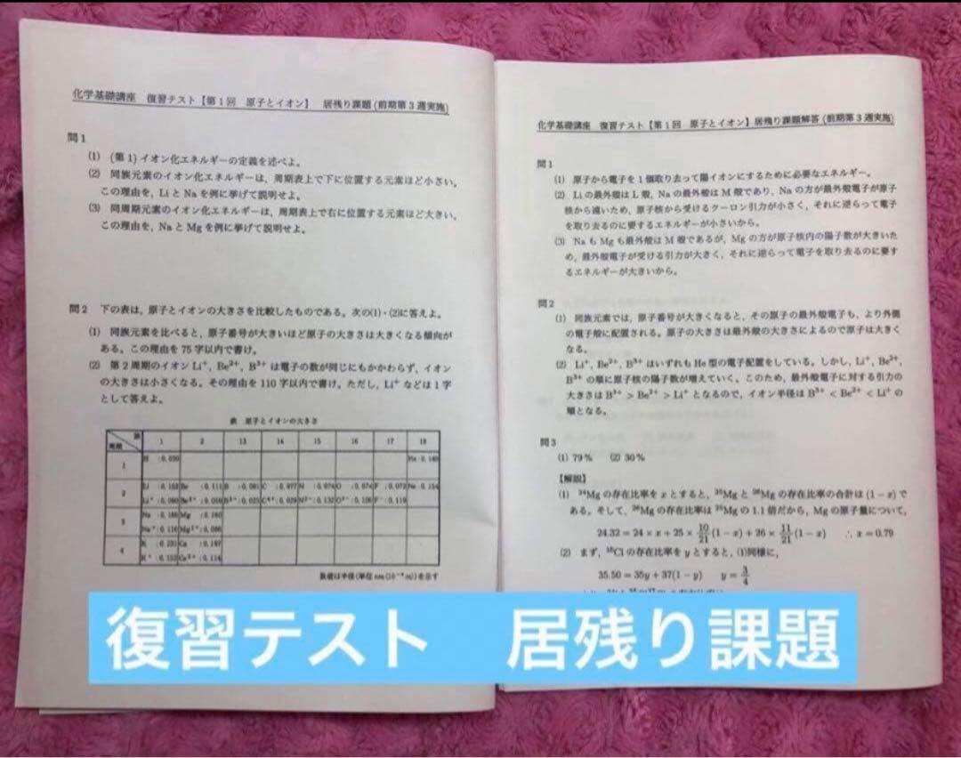 【フルセット】　鉄緑会　高1 化学基礎講座