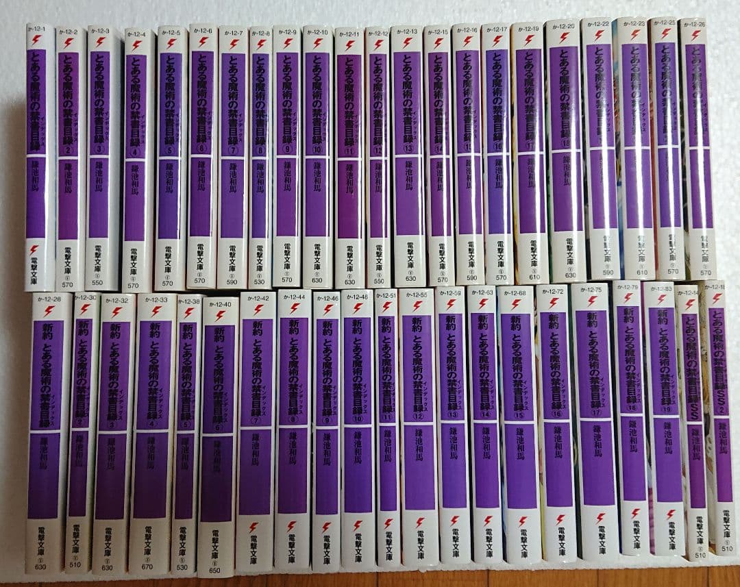 とある魔術の禁書目録22巻全巻 新約とある魔術の禁書目録19巻 SS2巻 43冊