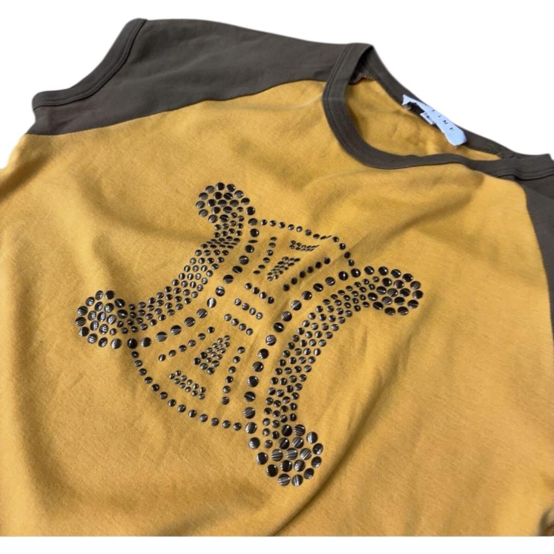 CELINE セリーヌ トリオンフロゴ スタッズ　Tシャツ L 00s 正規品