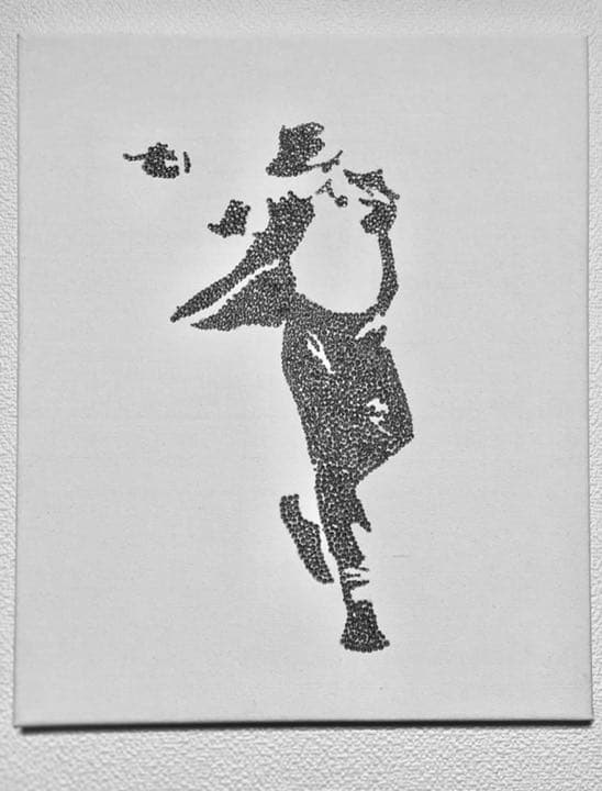 マイケルジャクソン　クリスタルアート