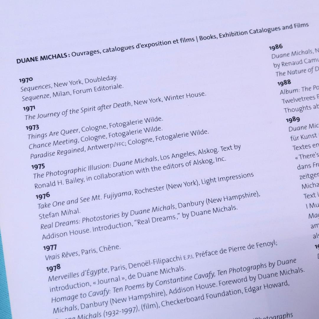セール！　 希少 洋書『デュアン・マイケルズ 写真展』図録　モントリオール美術館
