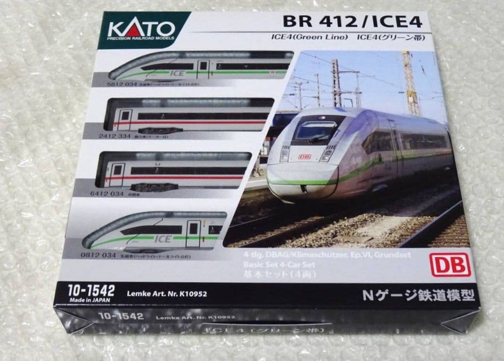 新品 KATO 10-1542 ICE4 グリーン帯 基本 4両セット