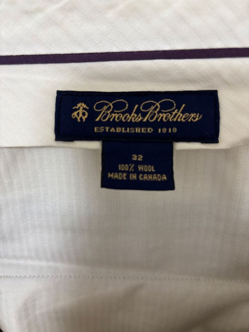 ９０年代 ブルックスブラザーズ ウールスラックス カナダ製 W32 ブラウン