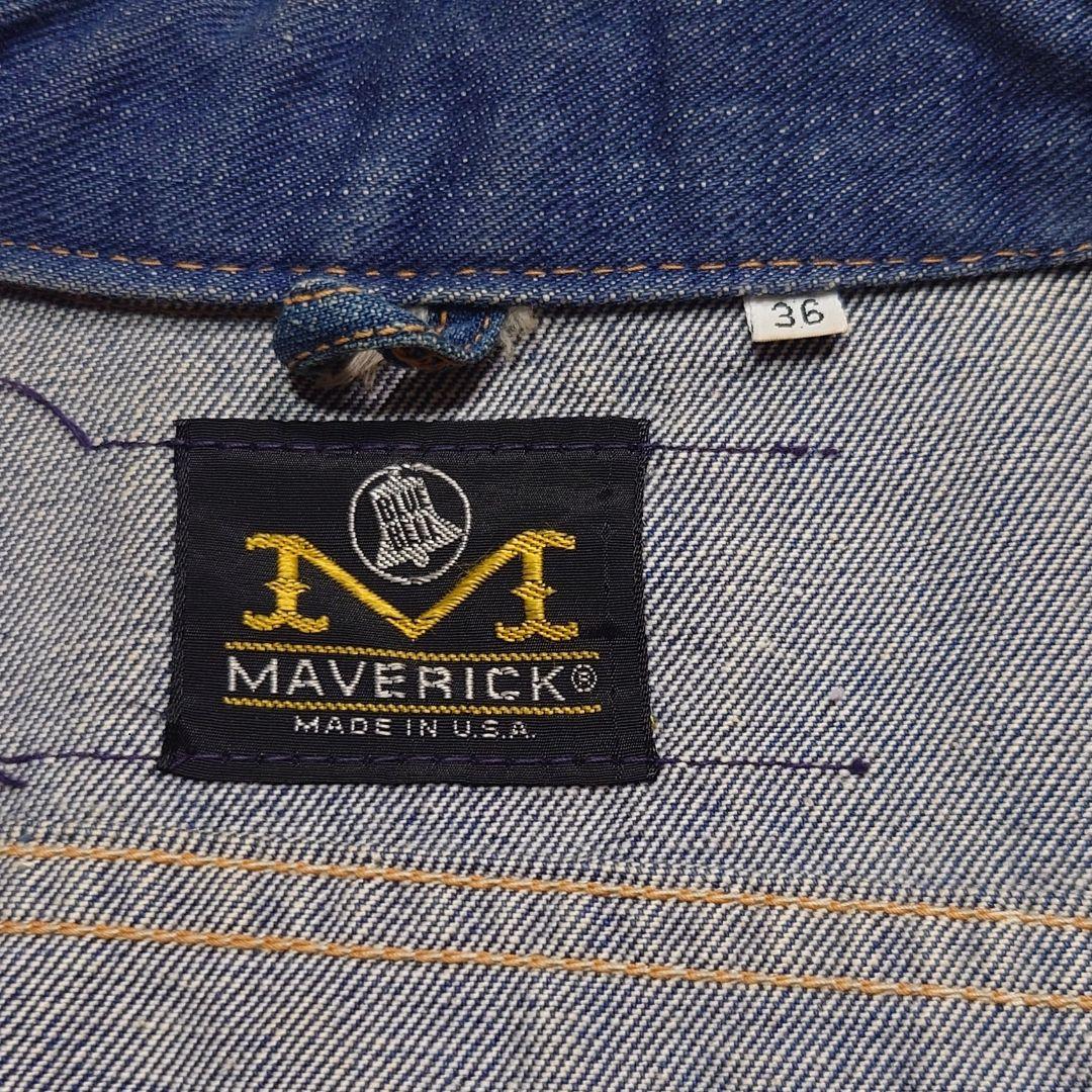 に*）様 70s MAVERICK 3j03mj USA製 左綾 濃紺 36 ヴ