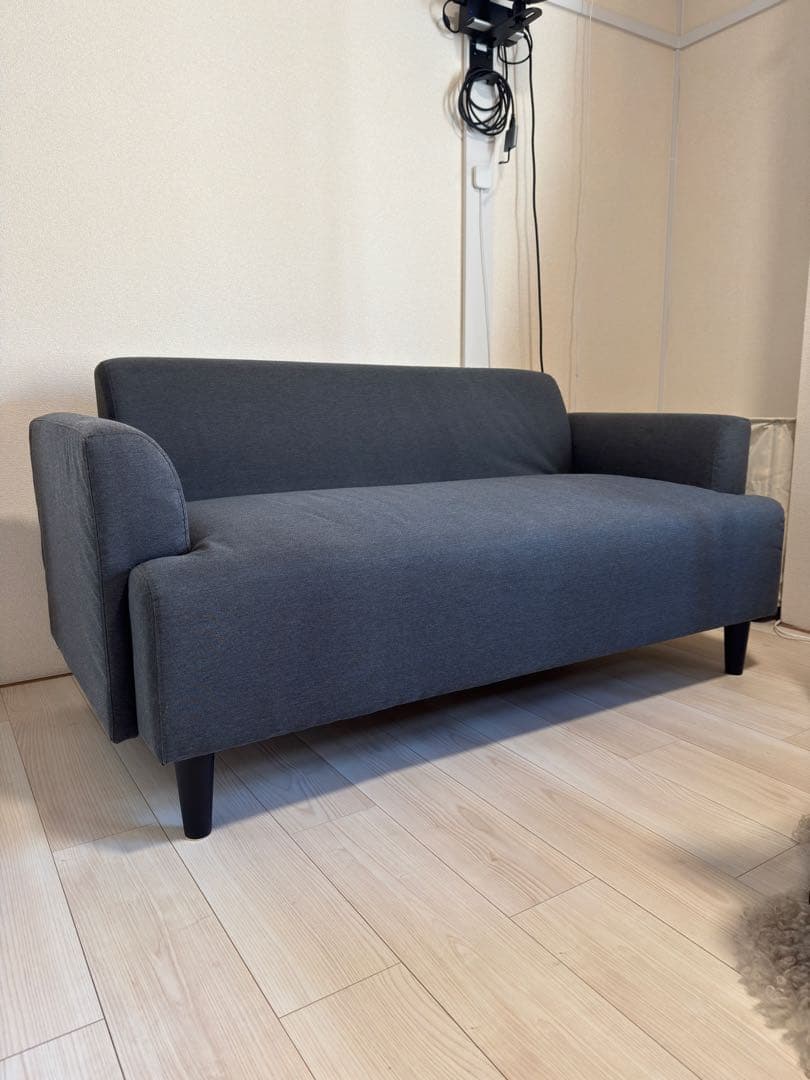 IKEA イケア　グレー 2人掛けソファ
