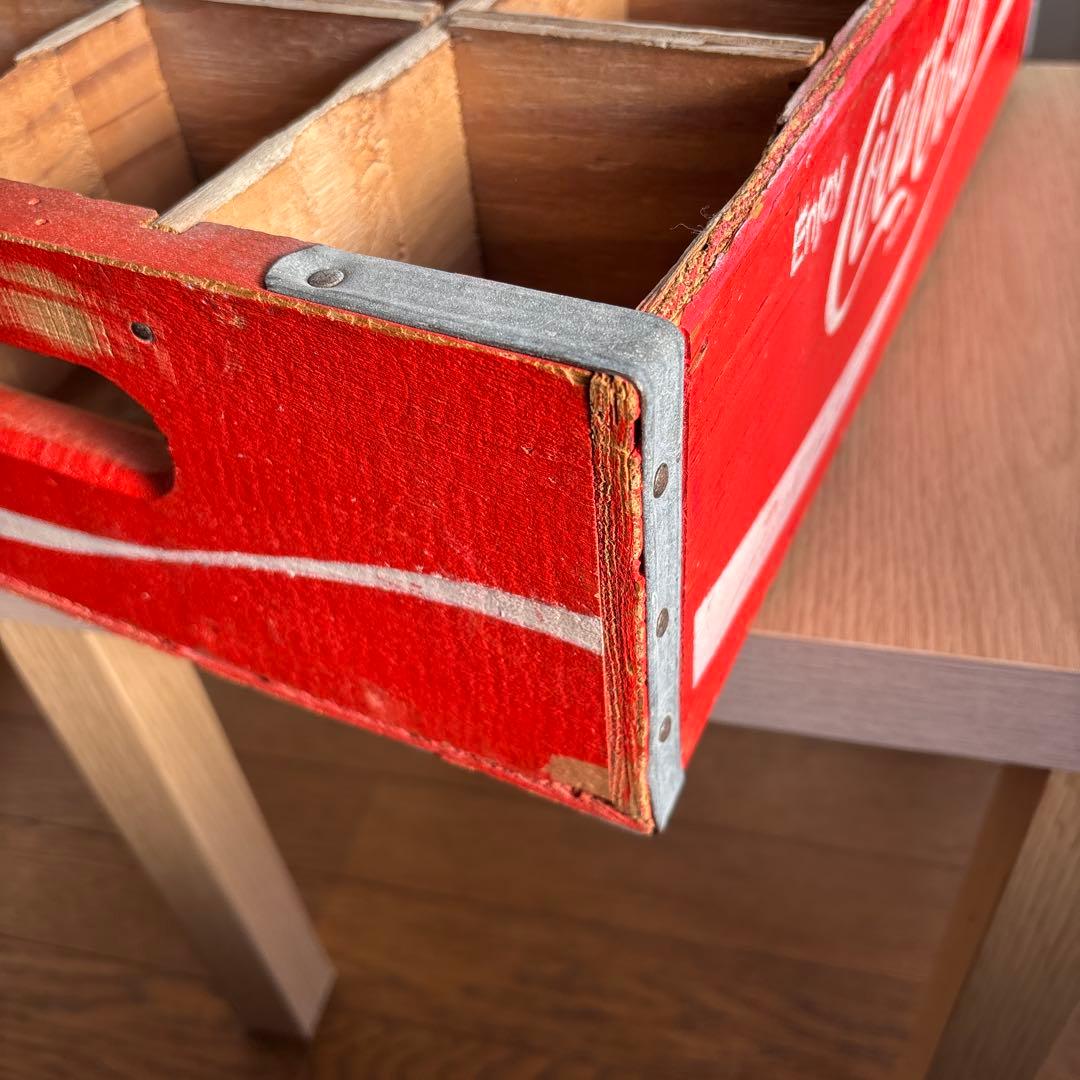 Coca-Cola レトロ木製収納ボックス　コカ・コーラ　木箱　アンティーク