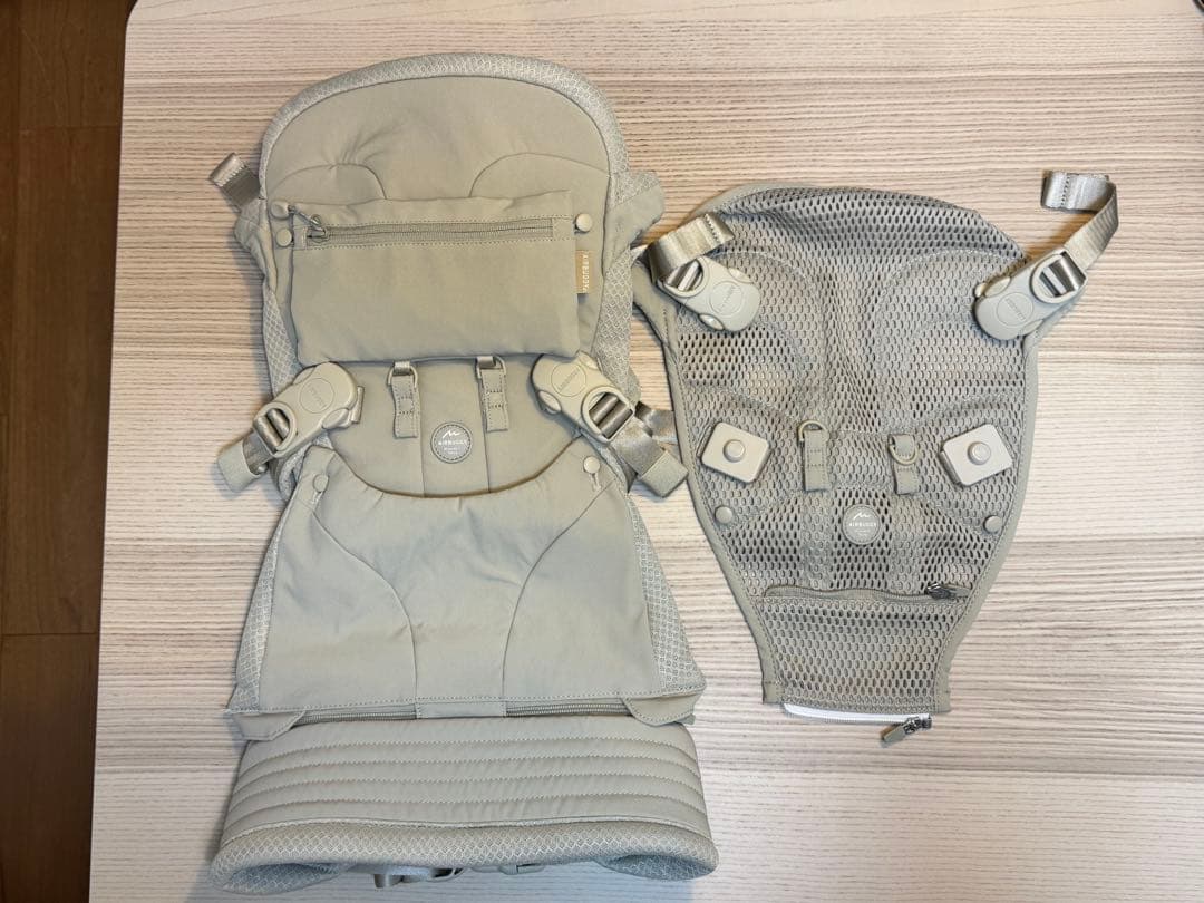 AIRBUGGY エアバギー ベビーキャリア 抱っこ紐 サンドアッシュ