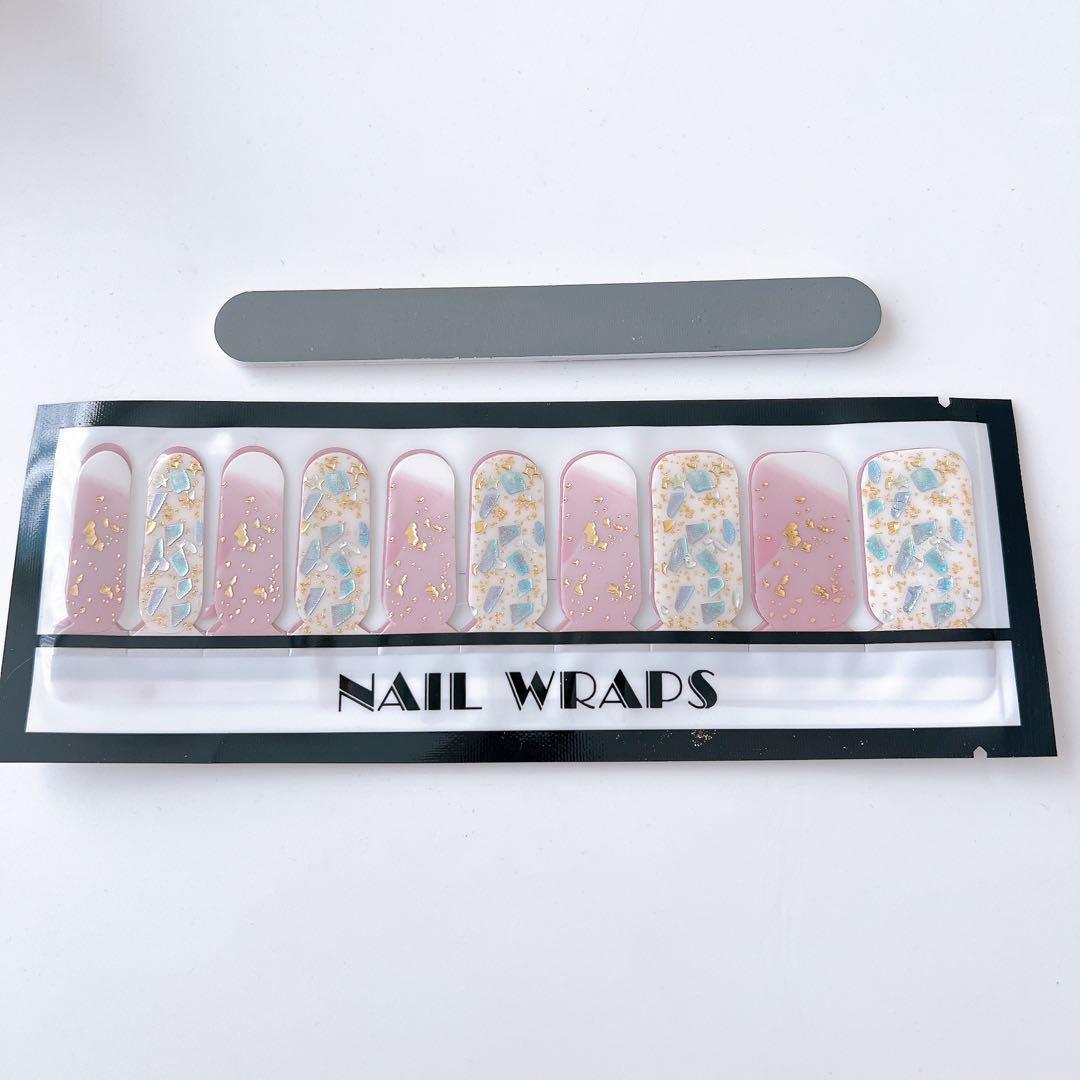 ジェル ネイルシール ストーン エレガント 可愛い ピンク