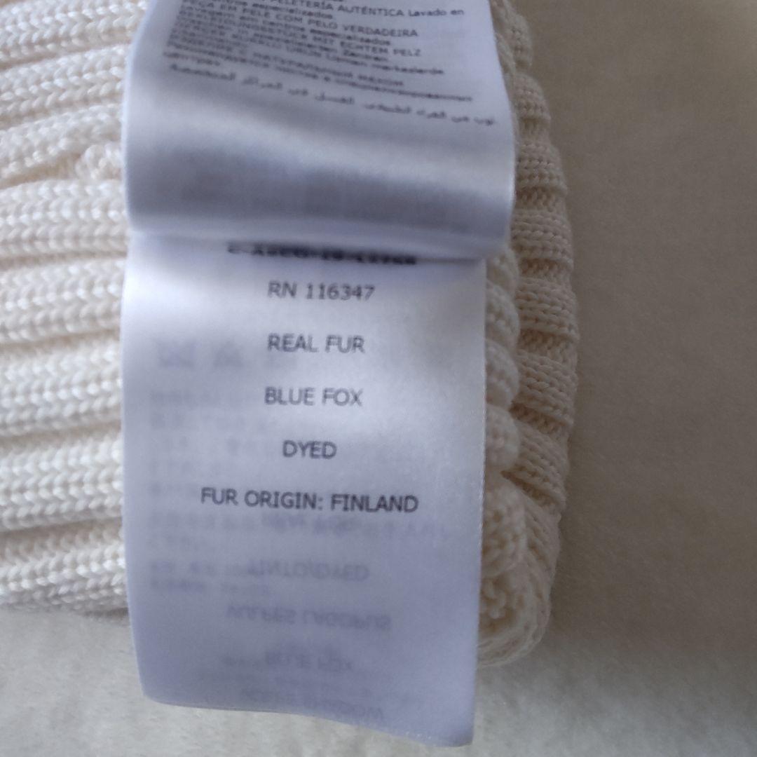 MONCLER モンクレール ニット帽 ファー付き ポンポン