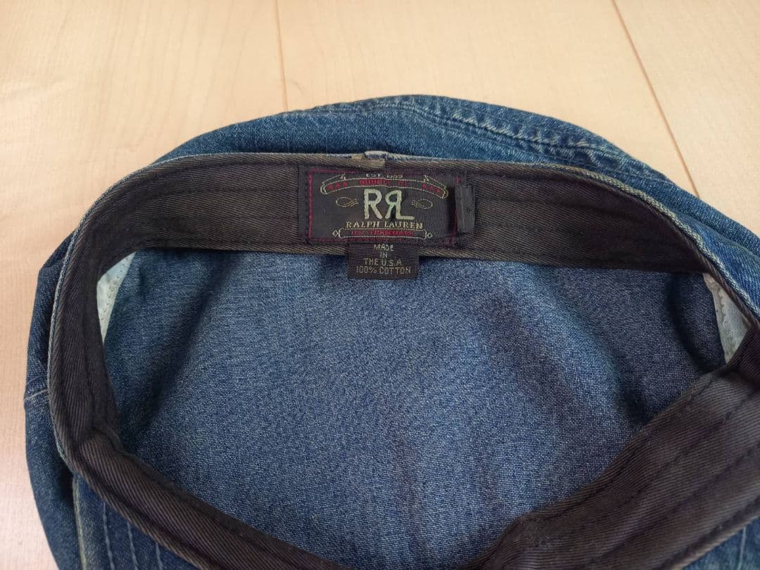 RRL　デニム　ワークキャップ　三ツ星タグ　ジャケット　キャップ　ベルト