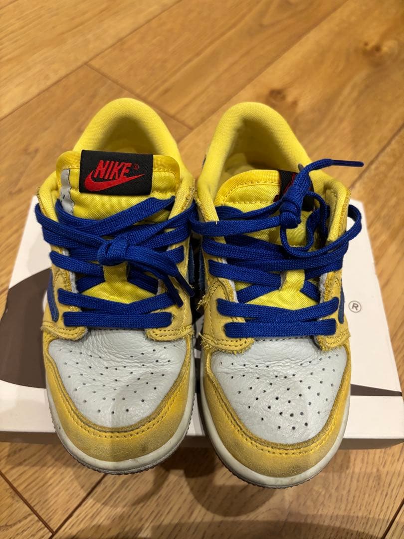 エアジョーダン1low トラヴィススコット　カナリー　15センチ