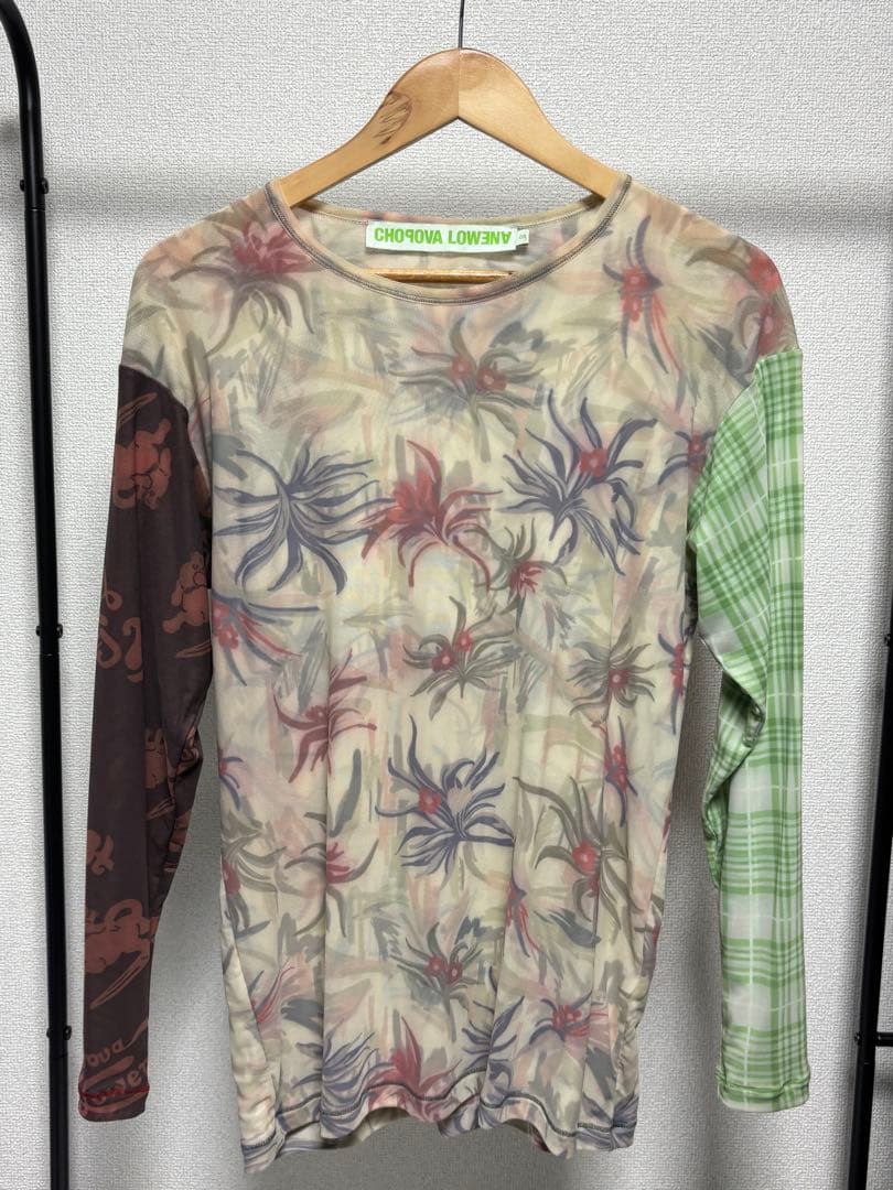 CHOPOVA LOWENA 花柄 長袖トップス セカンドスキン パワーネット