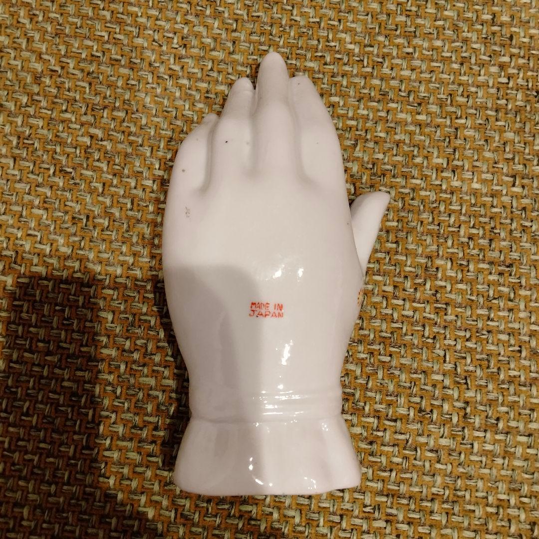 S*様 ハンド　手　花柄　オブジェ　置物　ビンテージ　レア　ドット　タトゥー　レ