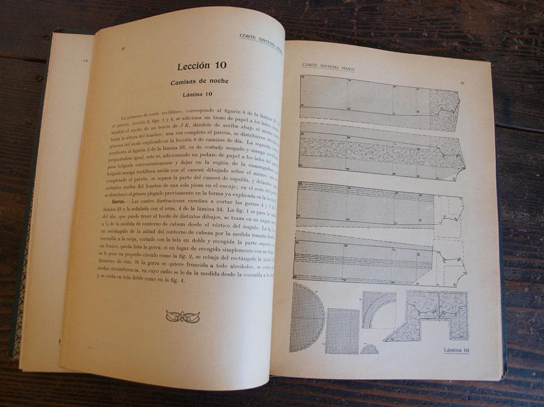 稀少 ランジェリー パターン製図本 1929年 アール・デコ 時代衣装/K076