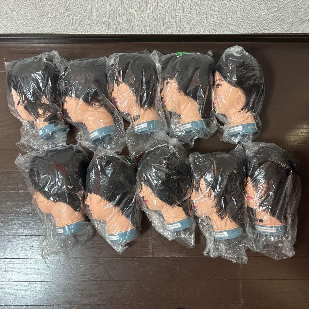 理美容師　練習用カットウィッグ　10体