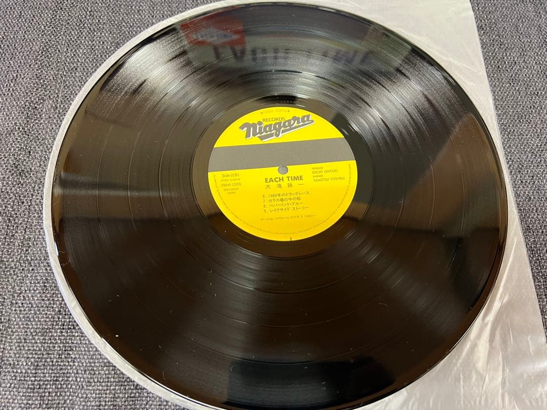 帯付・付属品完備　大滝詠一 EACH TIME LP 邦楽28AH-1555