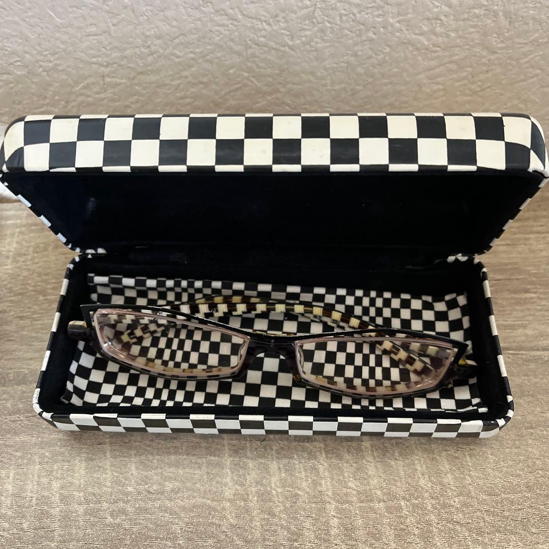 less than human チェッカーパターン眼鏡セット