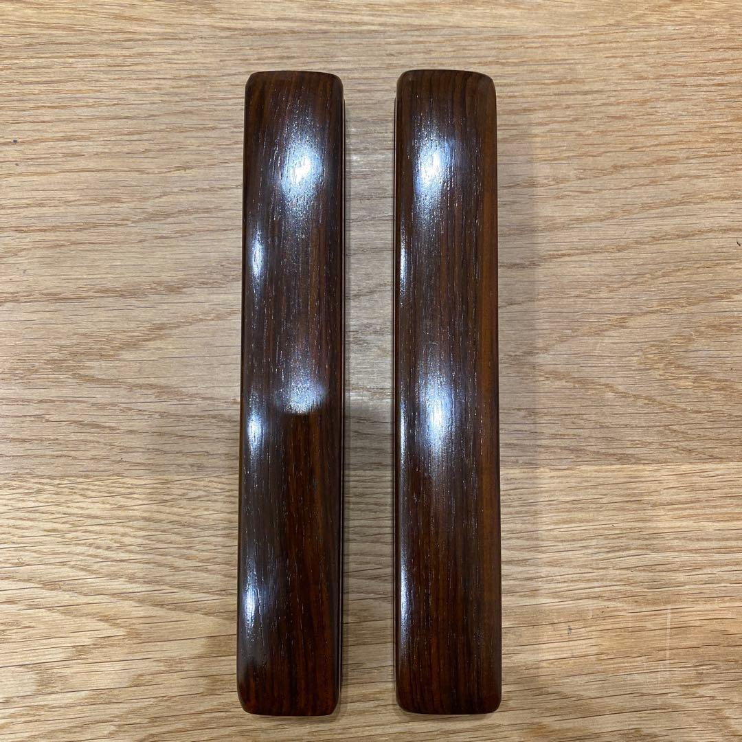 拍子木　紫檀　６.５寸(19.5cm)