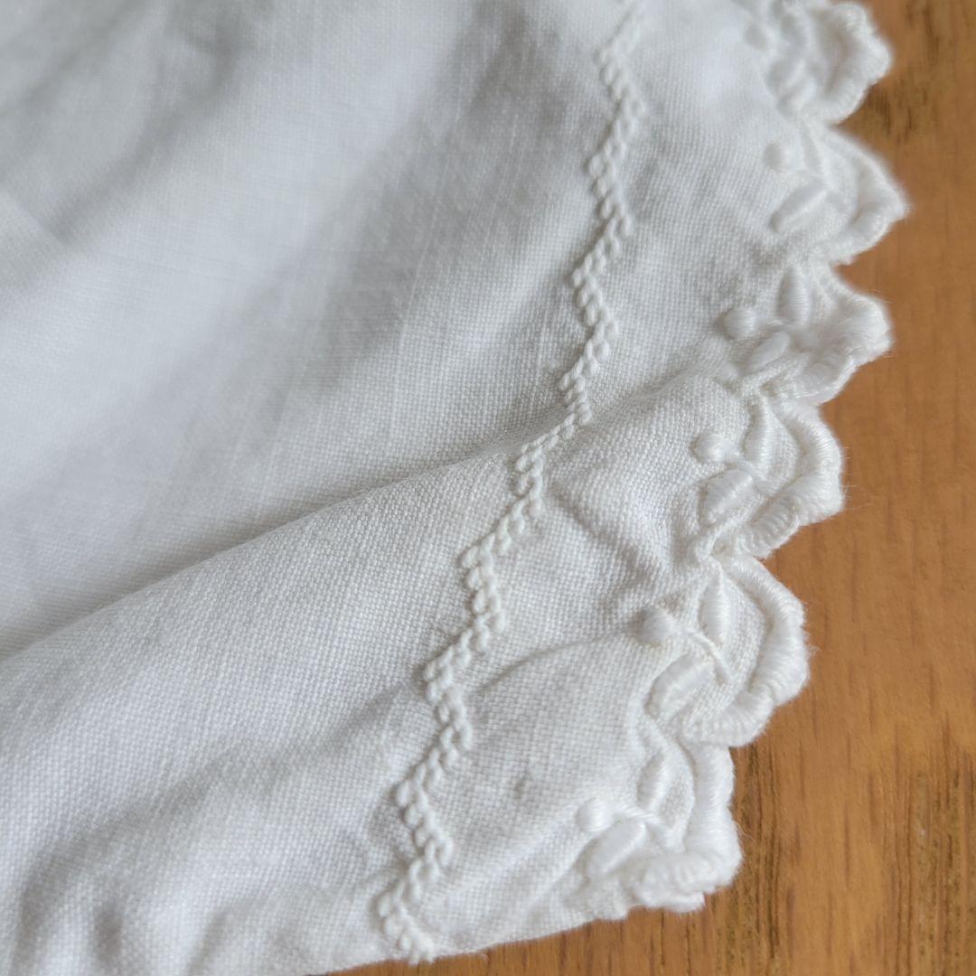 フランス　アンティーク　ワンピース　リネン　D