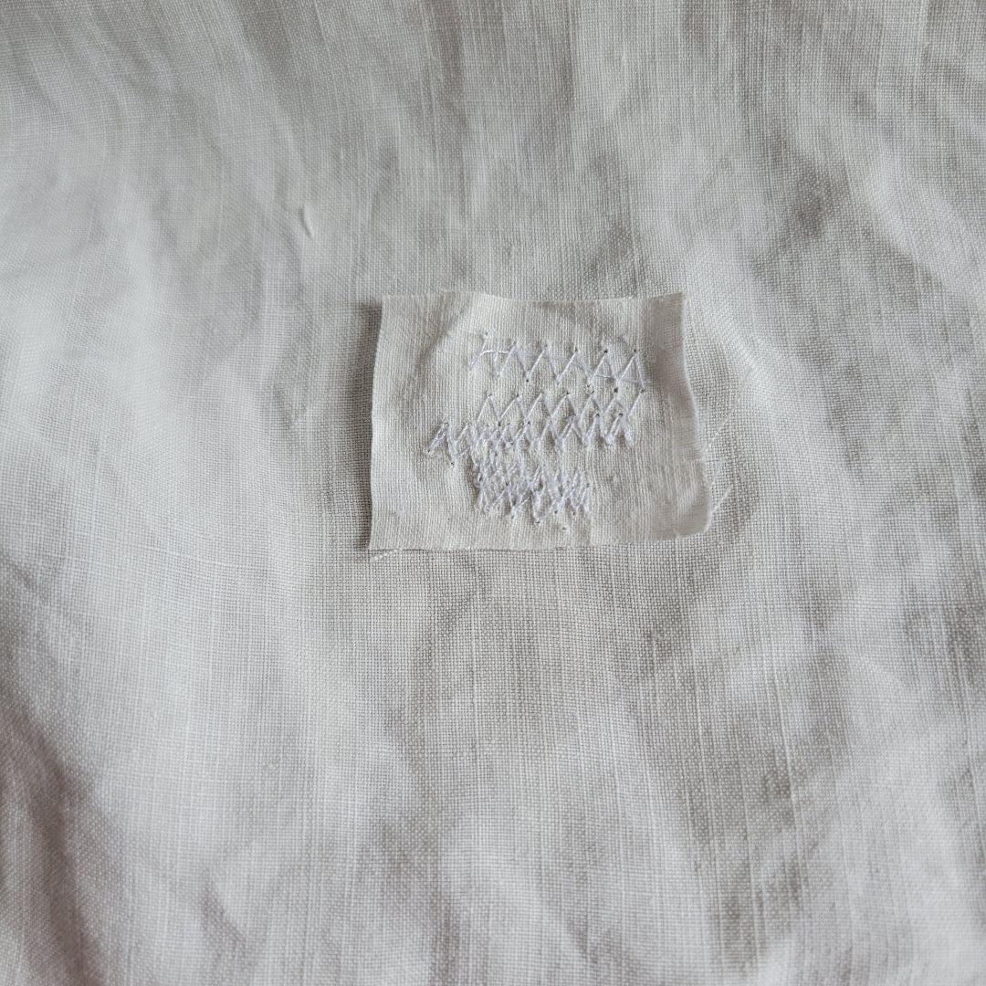 フランス　アンティーク　ワンピース　リネン　D