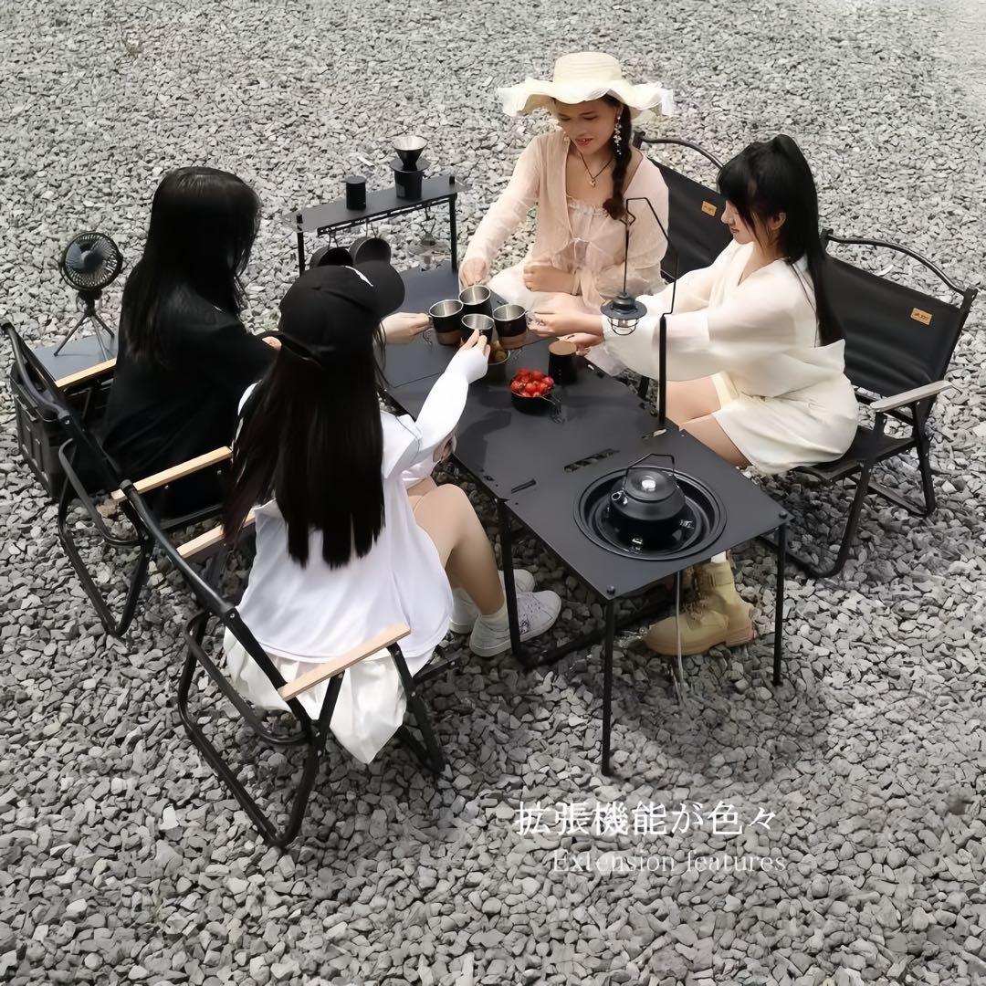 Joiusdio アウトドアテーブル 自動展開機構付き