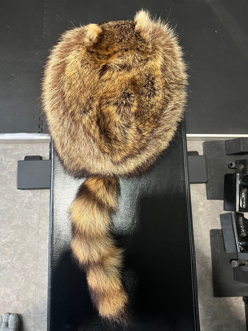 CA4LA リアルファー　ファー製動物頭部デザイン帽子　ロシアンハット