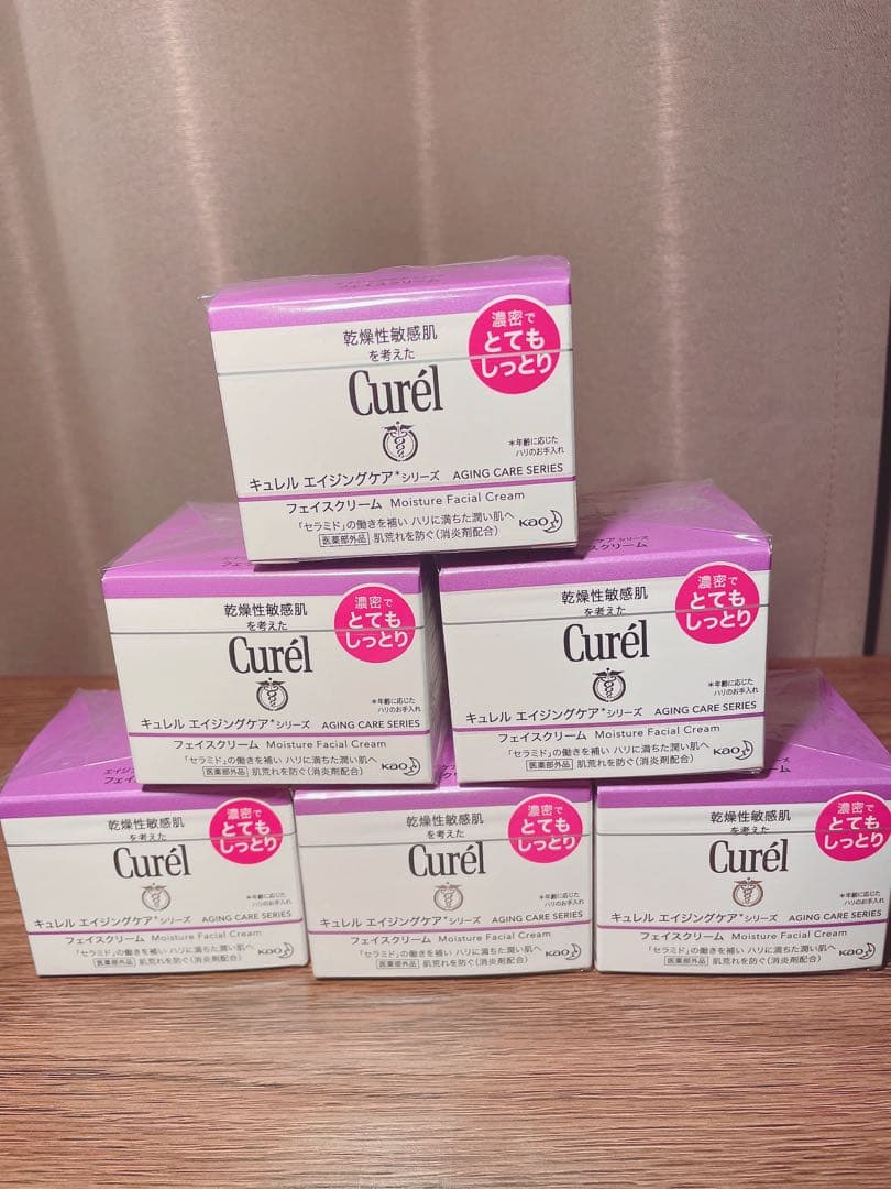 キュレル エイジングケア クリーム（とてもしっとり） 40g×6個セット