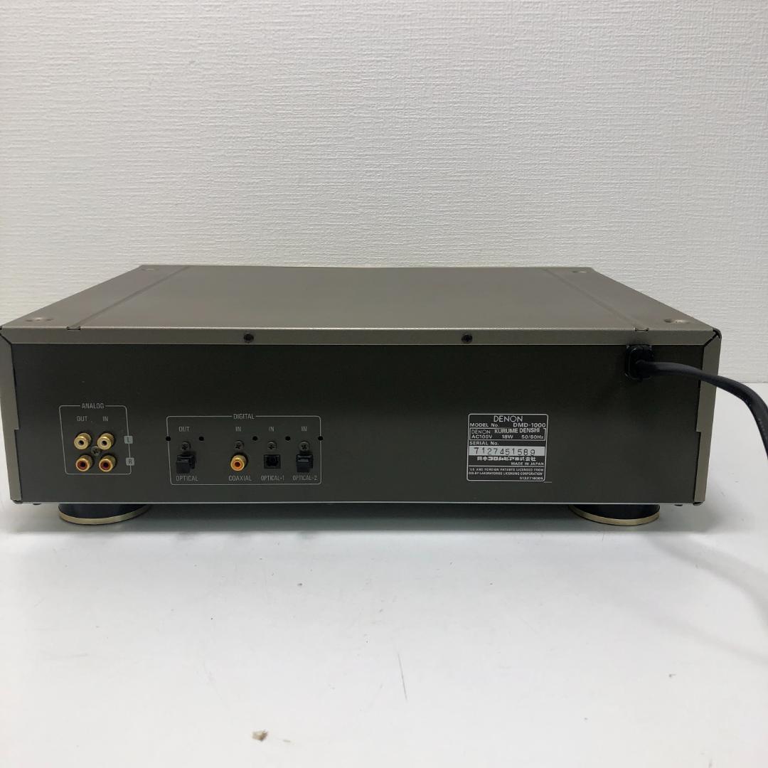 送料込 デノン DMD-1000 MDレコーダー 説明書 リモコン付 オーディオ