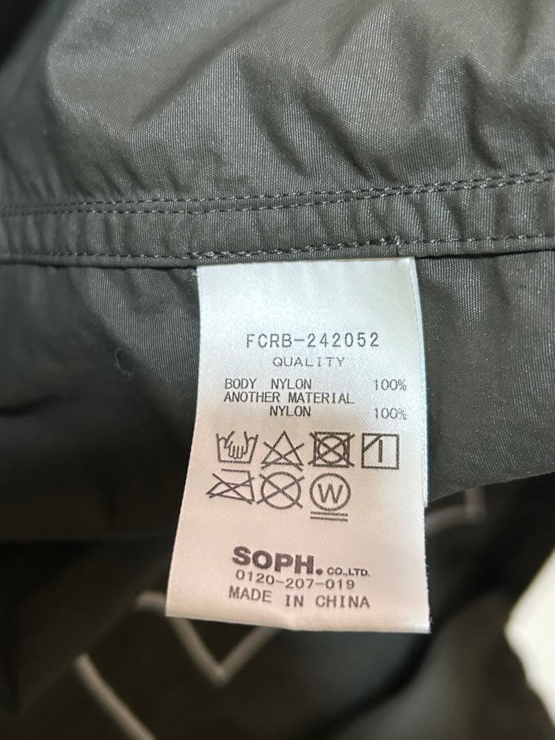 FCRB 24aw NYLON HOODED JACKET L カーキ