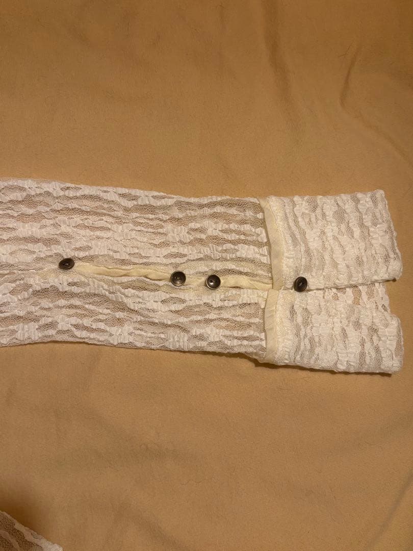 Eaphi TULLE LACE SHIRT アイボリー