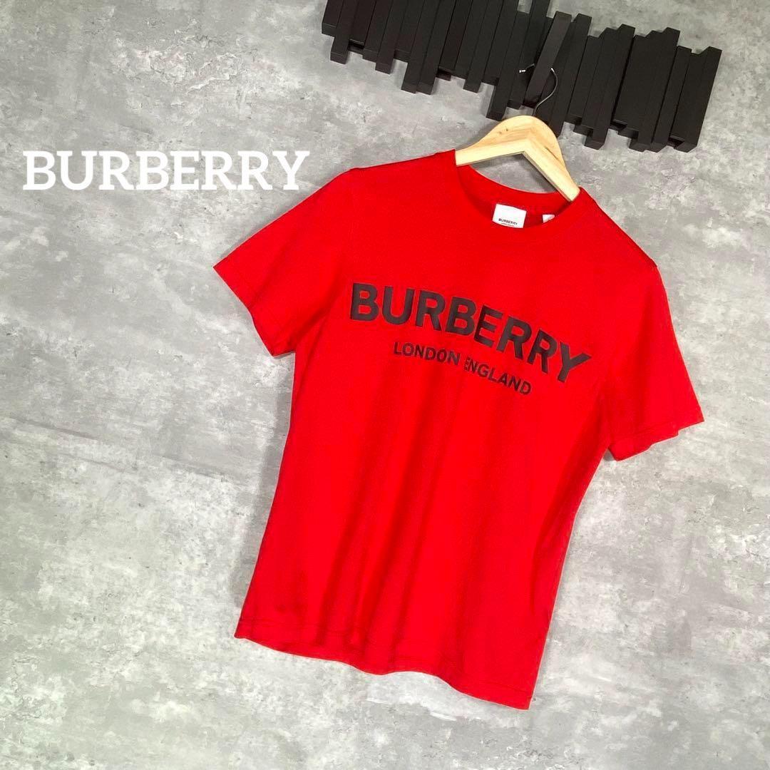 『BURBERRY』バーバリー (S) クルーネック半袖Tシャツ