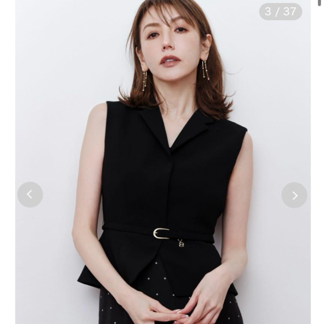 CELFORD ペプラムショートジレ お見合い　婚活　結婚式　ドレス leja