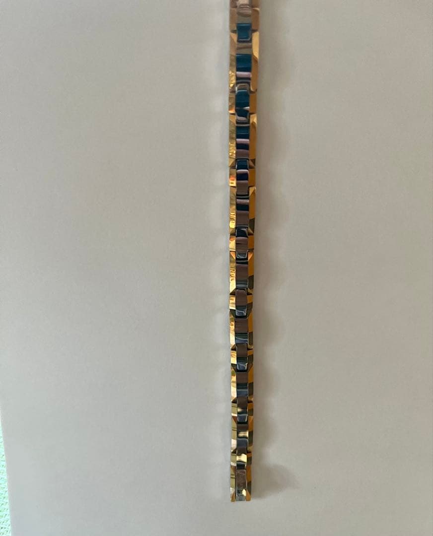 GAMMAシルバーゴールドタングステンス磁気ブレスレット　アクセサリー　健康用品