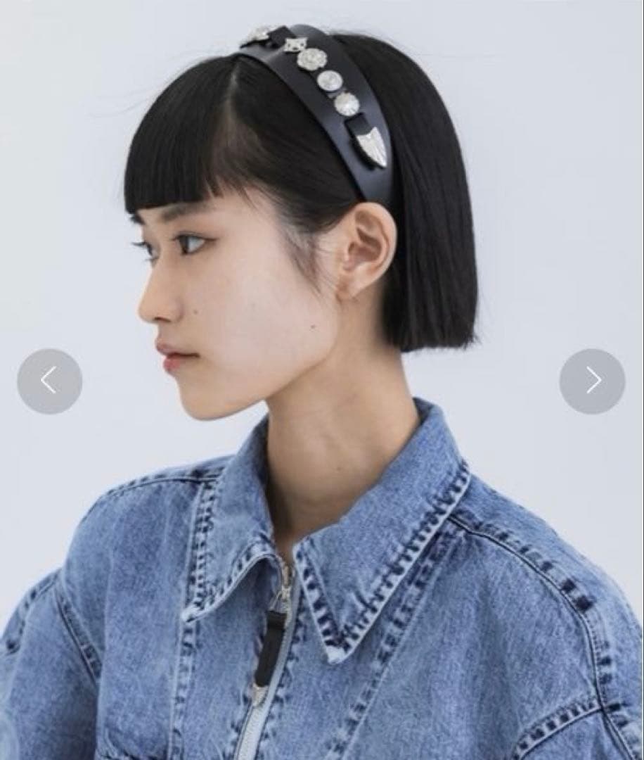 【美品】TOGA TOO レザーヘッドバンド2 カチューシャ