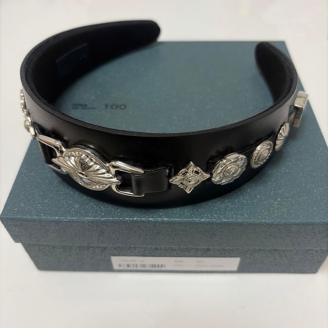 【美品】TOGA TOO レザーヘッドバンド2 カチューシャ